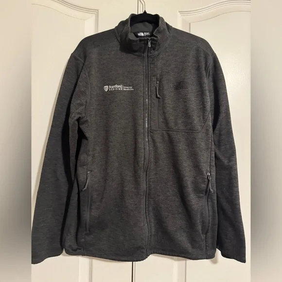 The North Face Men’s Dark Gray Performance Fleece Jacket - Picture 1 of 7